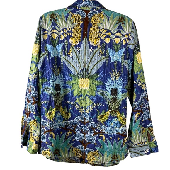 J.McLaughlin Lois Jungle Floral Button Down Shirt - Picture 4 of 8